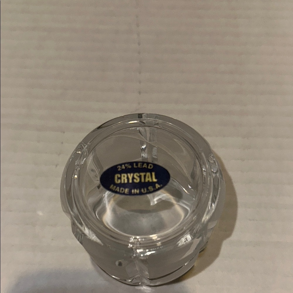 Vintage Elegant crystal 24% lead Votive Holder - Picture 3 of 6